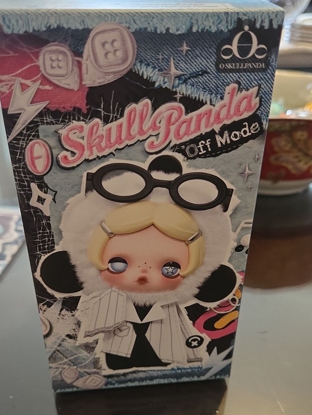 SKULLPANDA Off Mode Series Plush Doll PendantMask Off